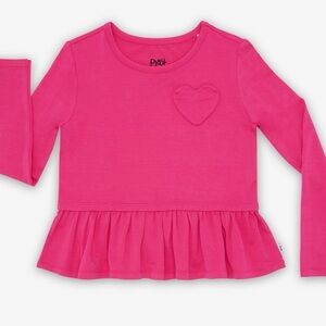 Little Sleepies - Long Sleeve Heart Pocket Shirt - 2T - NWT